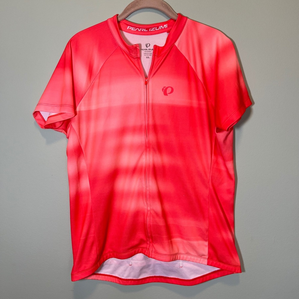 Pearl Izumi Women's XXL Pink Red Gradient Quest Cycling Jersey Top